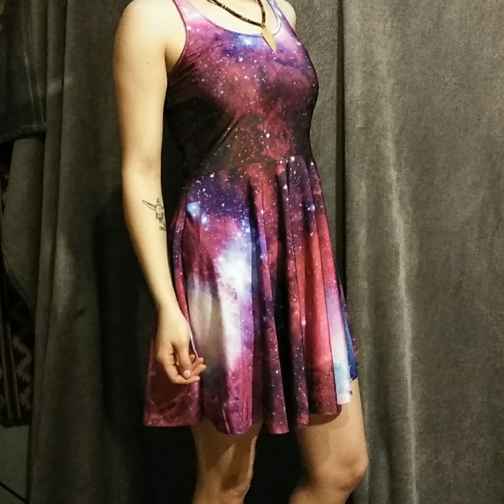 Galxy skater dress